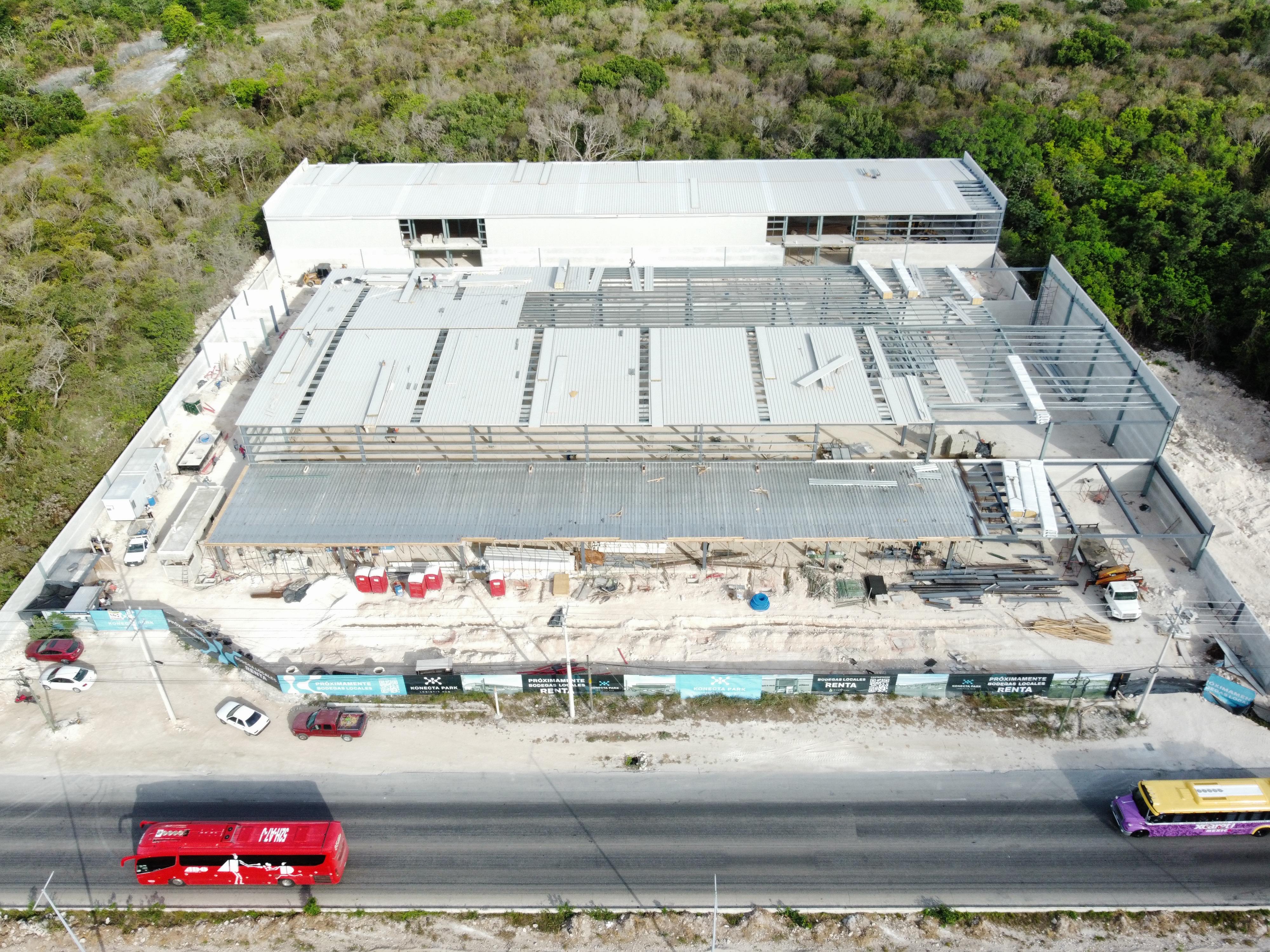 Fotografía real de avance de obra Konecta Park